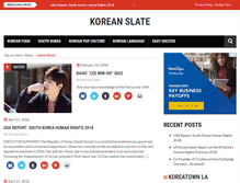 Tablet Screenshot of koreanslate.com